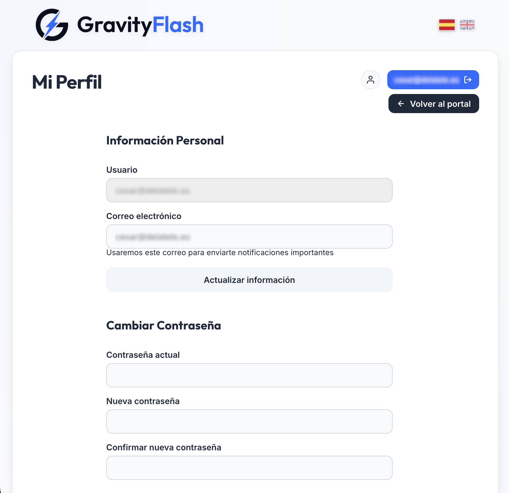 Mi perfil en GravityFlash